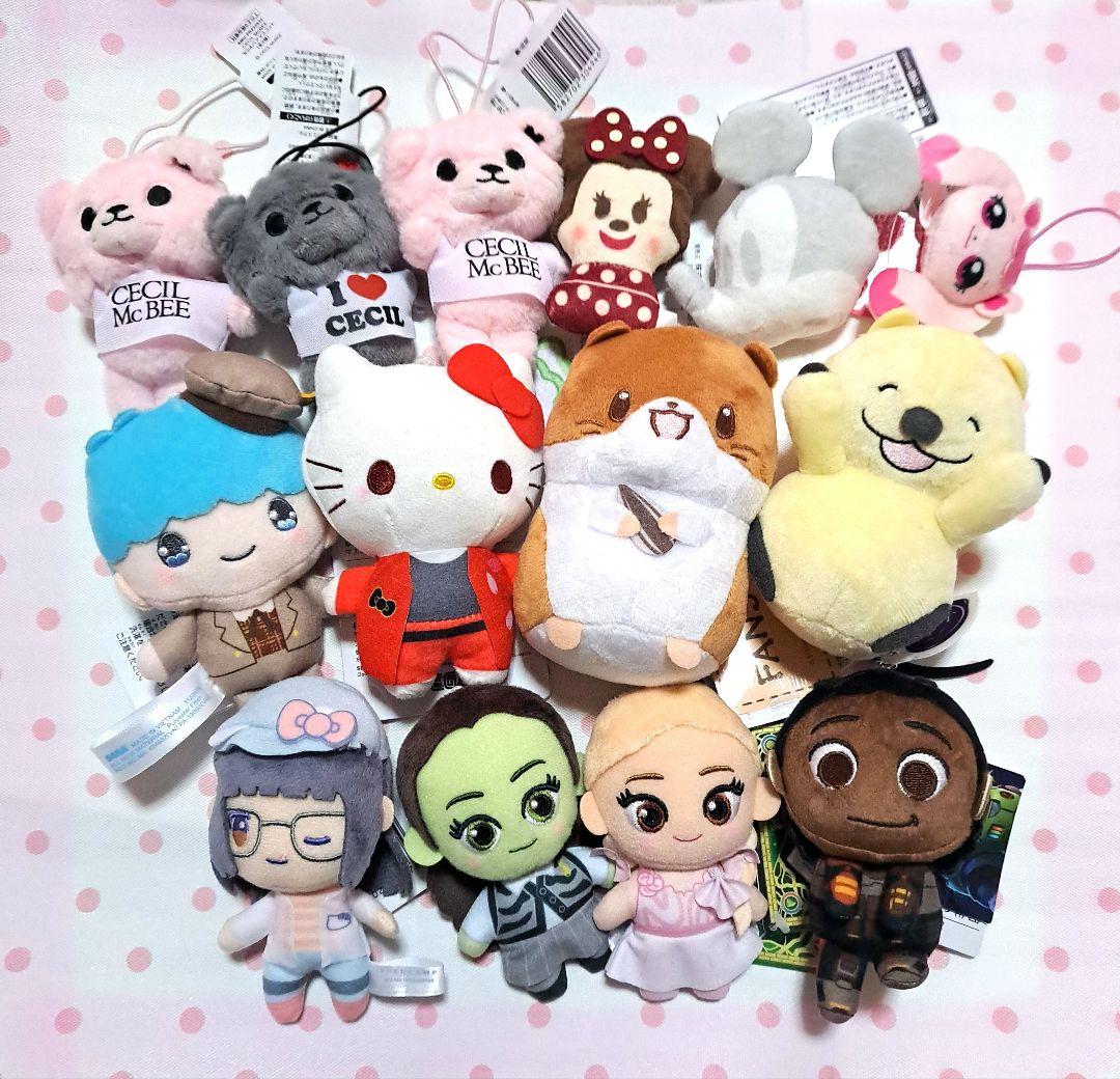 新品　タグ付き　ぬいぐるみ　マスコット　プライズ　まとめ売り　14点未使用