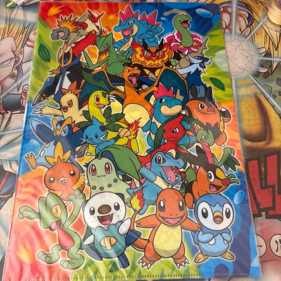 ポケモンA4クリアファイル最初の3匹集合