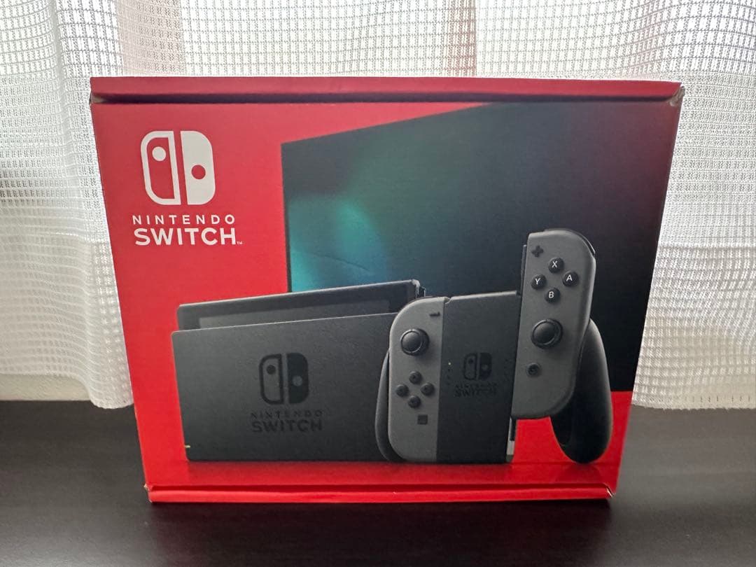【新型】Nintendo Switch 本体 グレー 箱付き没有明显的损伤或污渍