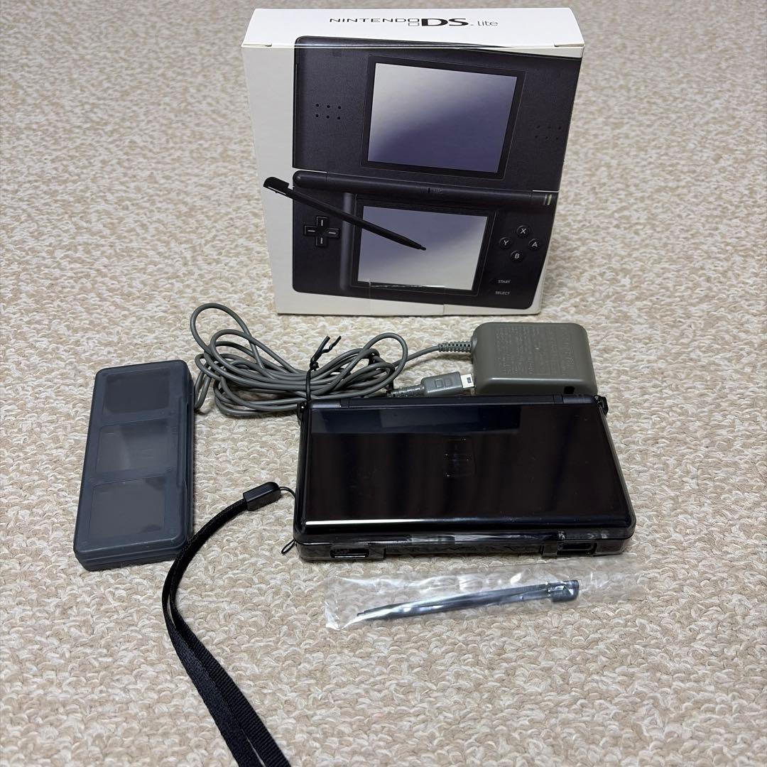 ニンテンドーDSLite ジェットブラックNintendo DS;有些许损伤或污渍