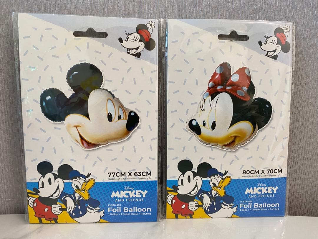 【2個セット＊未使用新品】風船 ミッキー ミニー 誕生日 バルーン 飾り 誕生日