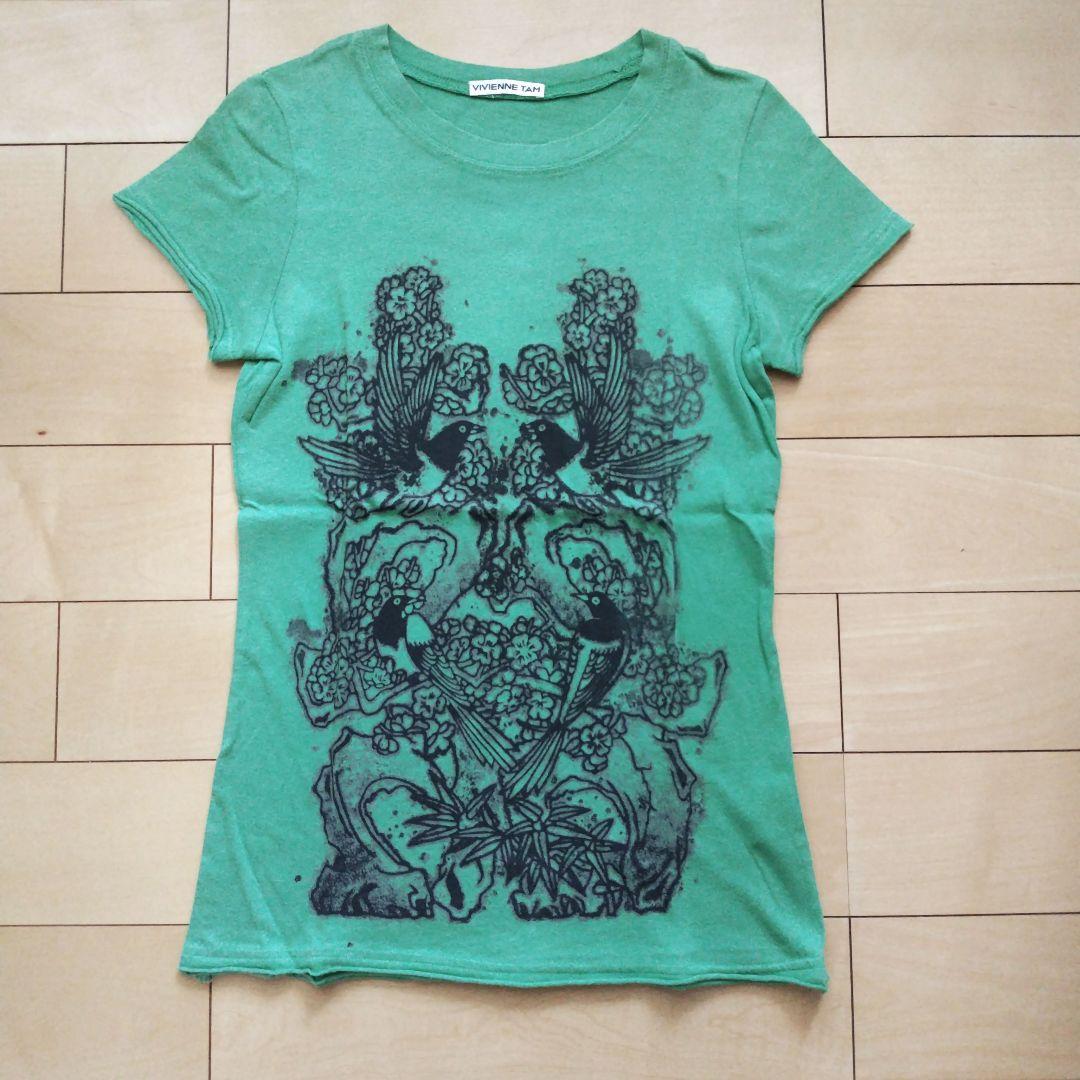 VIVIENNE TAM バード 鳥柄 Tシャツ サイズ0Vivienne Tam;没有明显的损伤或污渍