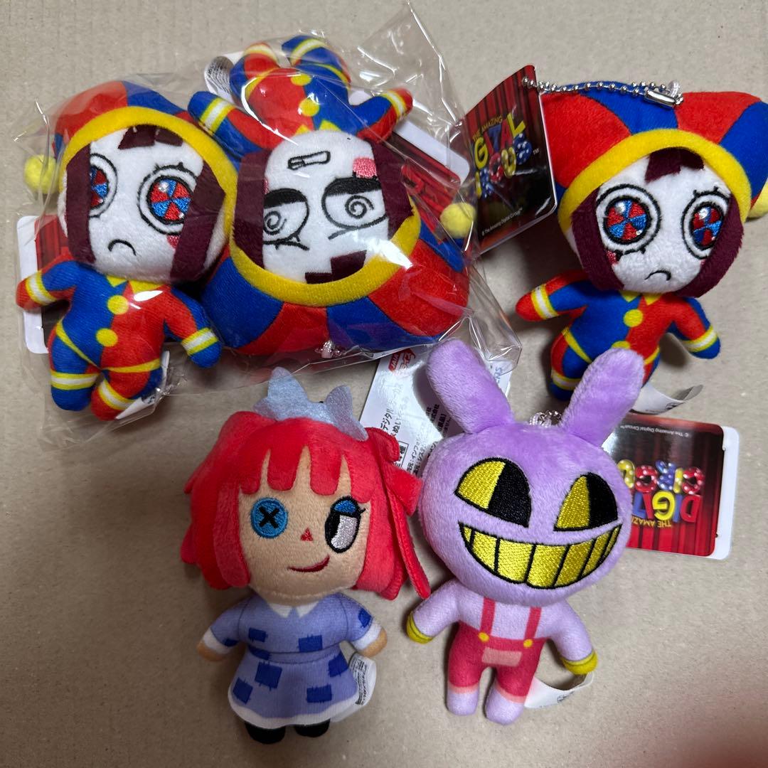 The Amazing Digital Circus ぬいぐるみマスコット 4種接近未使用
