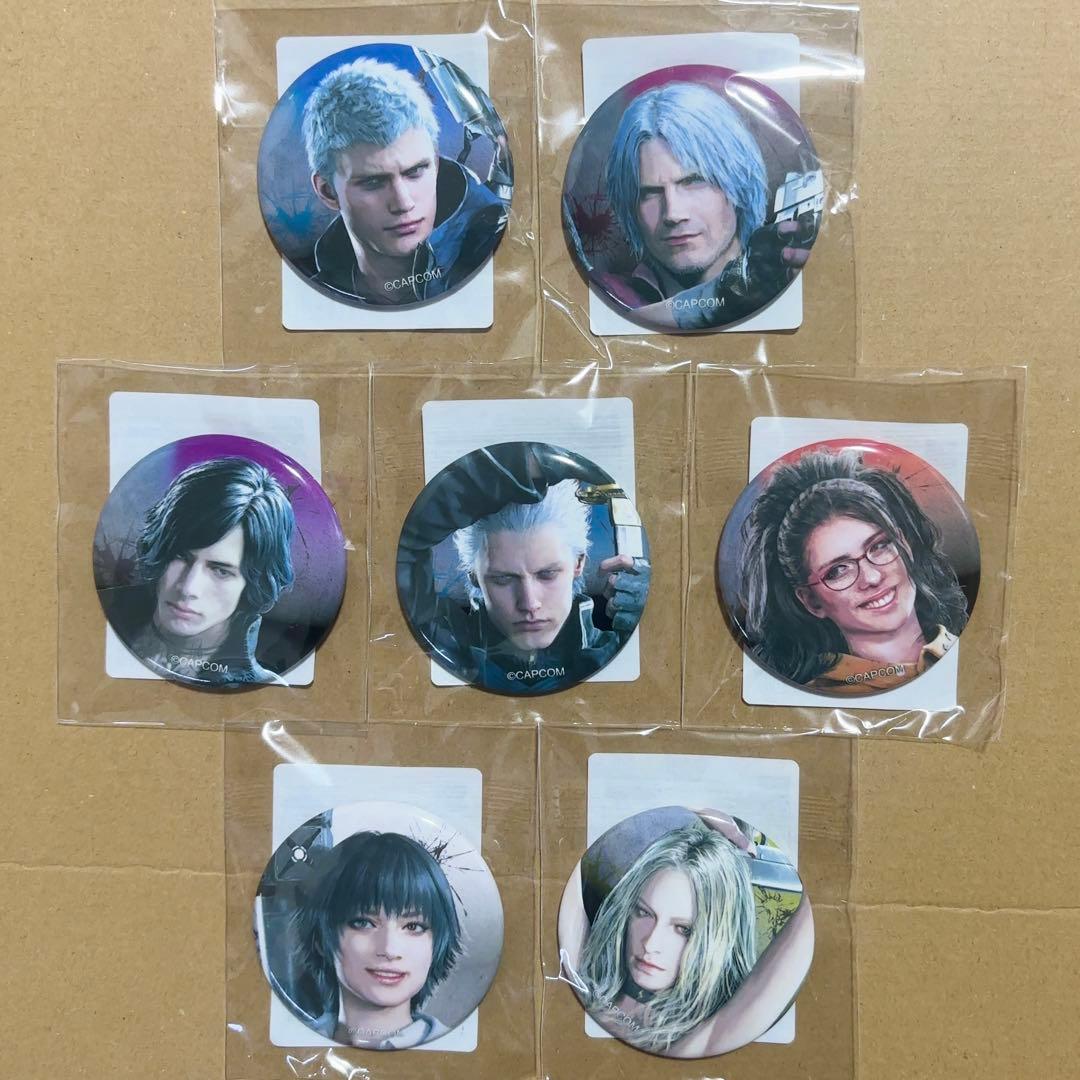 デビルメイクライ5　カプくじ　缶バッジ　全7種セット　ネロ　ダンテ　V　バージル