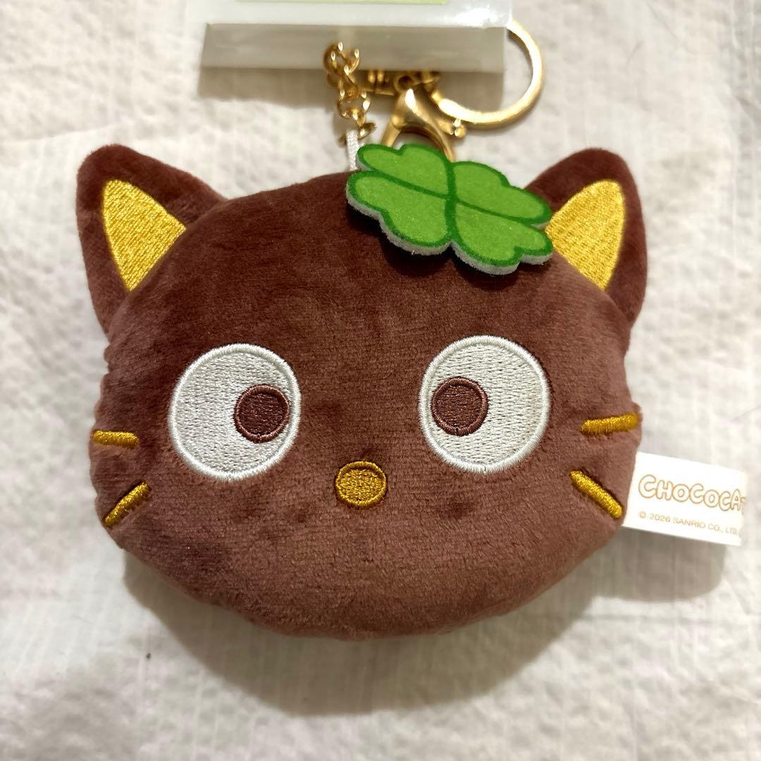 チョコキャット フェイスチャーム マスコット キーホルダー サンリオ ぬいぐるみ