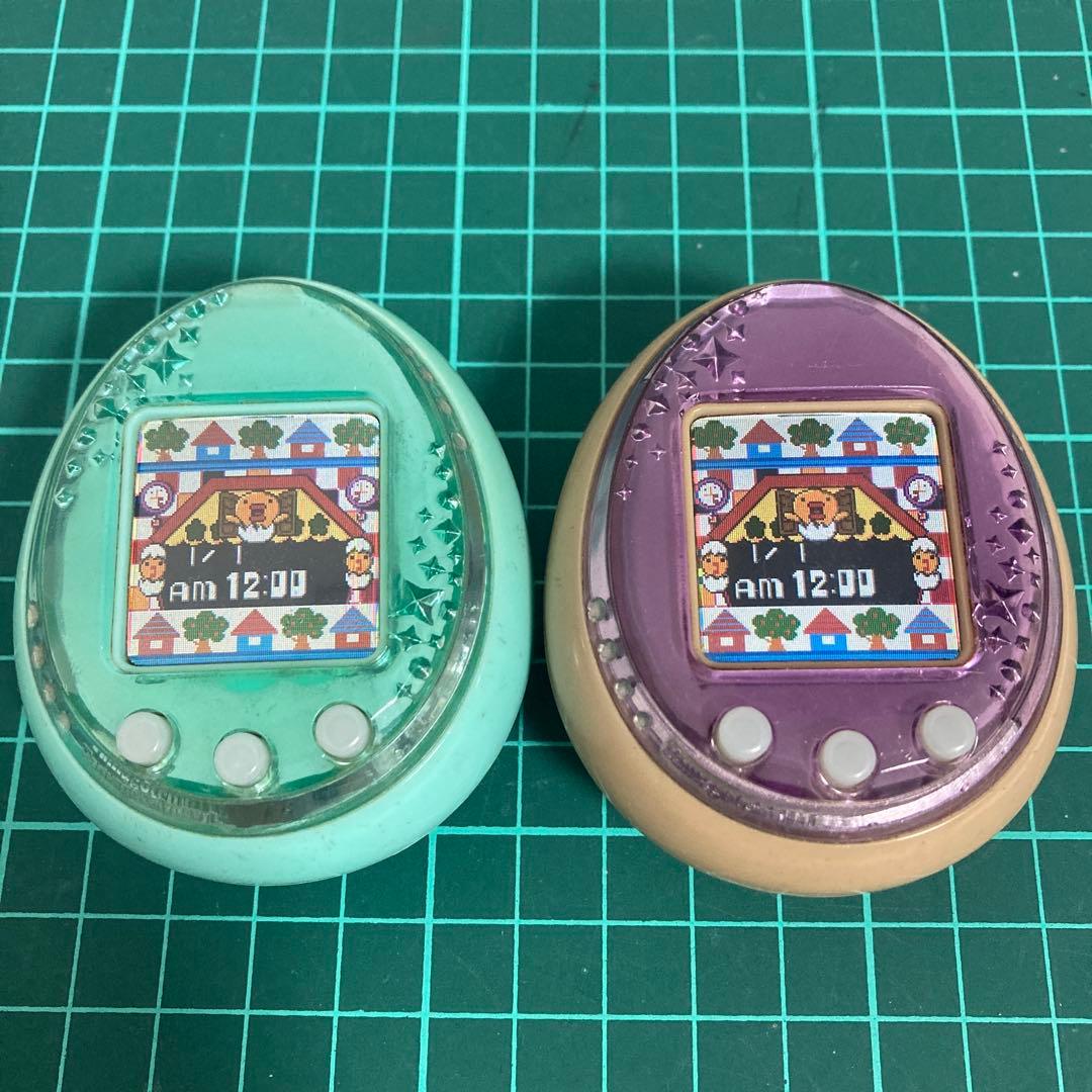 たまごっち ID L パープル グリーン まとめ売り ジャンクBANDAI;整体状态不佳