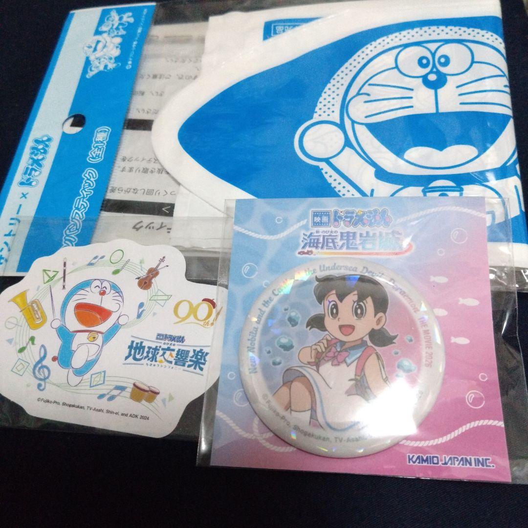 ドラえもん　のび太の海底鬼岩城　缶バッジ　しずかちゃん　ステッカー　限定品