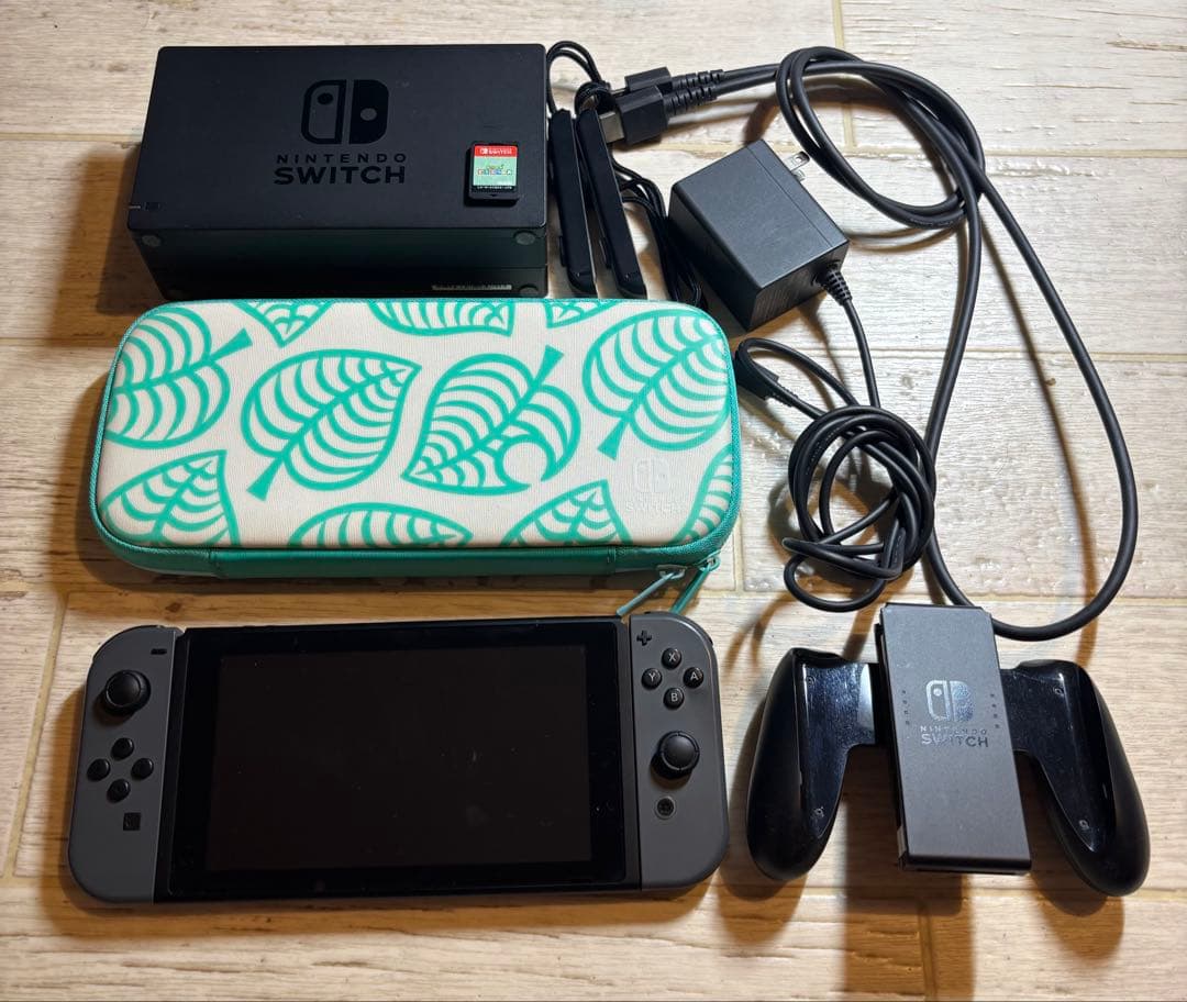 Nintendo Switch 本体 グレー (箱無し) あつ森カセット任天堂;没有明显的损伤或污渍