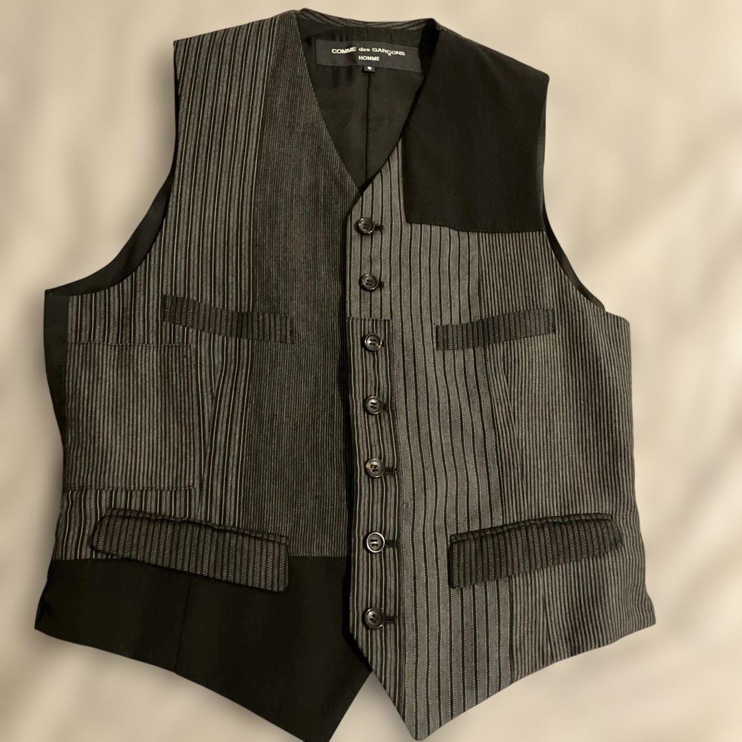 COMME des GARCONS HOMME ストライプ ベスト SCOMME des GARCONS HOMME;接近未使用
