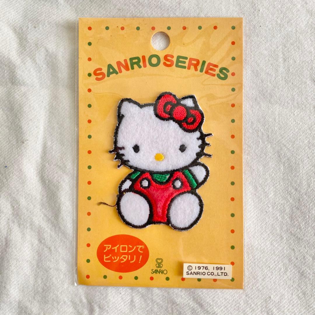新品未使用　ハローキティ　アップリケ　ワッペン　平成レトロ　手芸