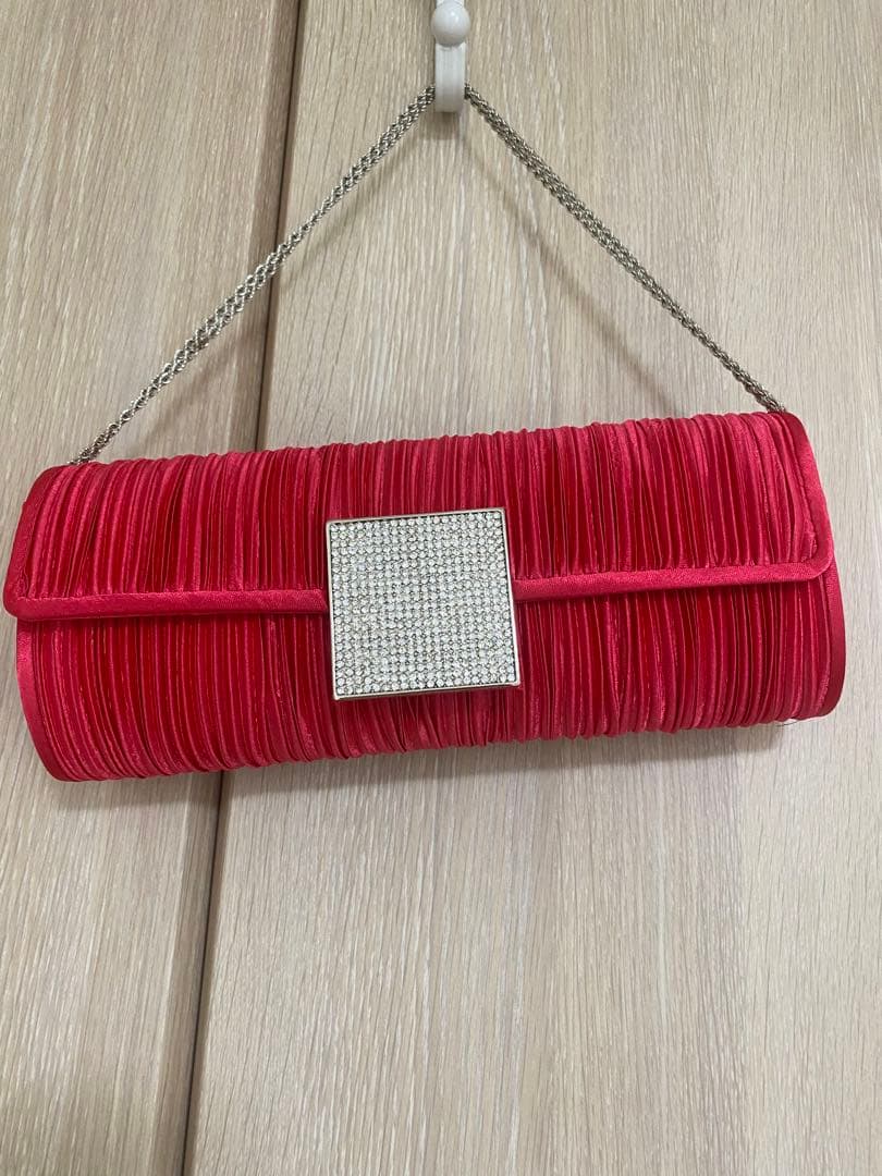 【美品】【オケージョン】ビビットピンクハンドバッグ
