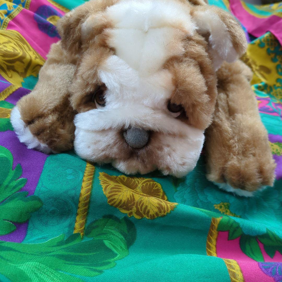 ジョックライン イタリア ぬいぐるみ ブルドッグ jockline 犬 リアル