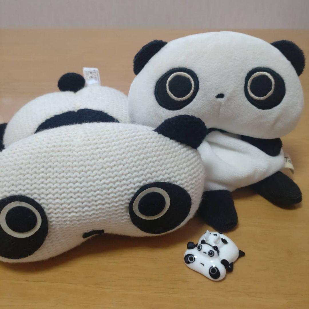 San-Xのキャラクター、たれぱんだのぬいぐるみ、ガラス製置き物など、3点セットsan-x;没有明显的损伤或污渍