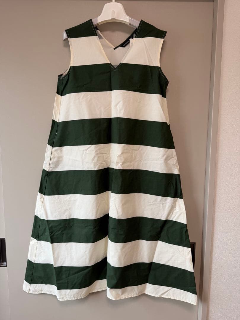 marimekko ストライプ ノースリーブワンピース SUNIQLO by marimekko;未使用