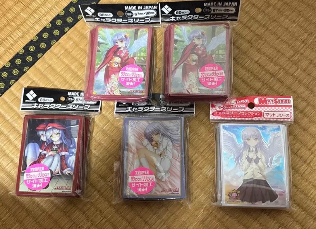 (新品・未使用) Angel Beats! 天使のスリーブ4種セット