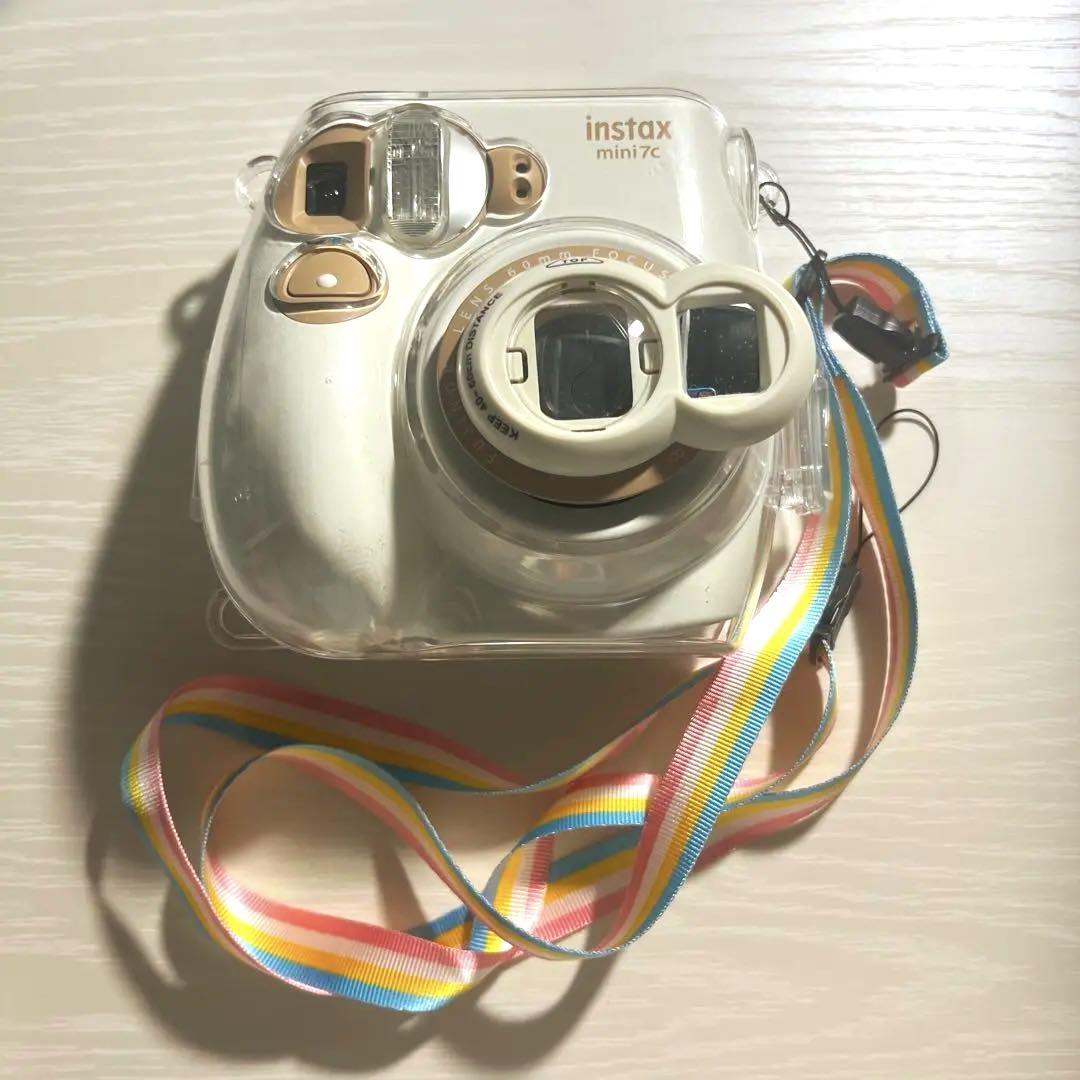 Fujifilm Instax mini 7c ベージュ チェキ 富士フィルム没有明显的损伤或污渍