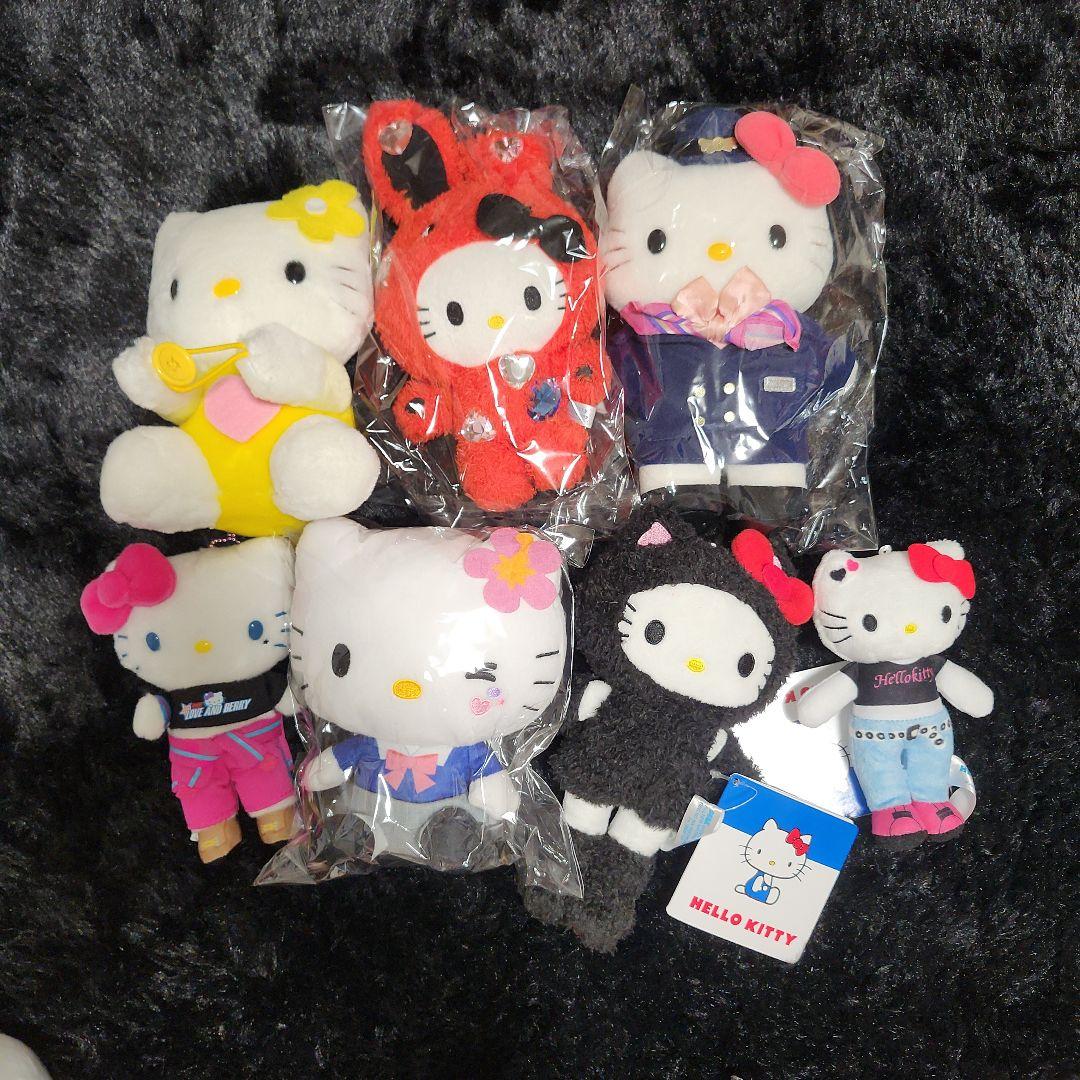 サンリオ　ハローキティ　ぬいぐるみマスコット　まとめ売り　7体没有明显的损伤或污渍
