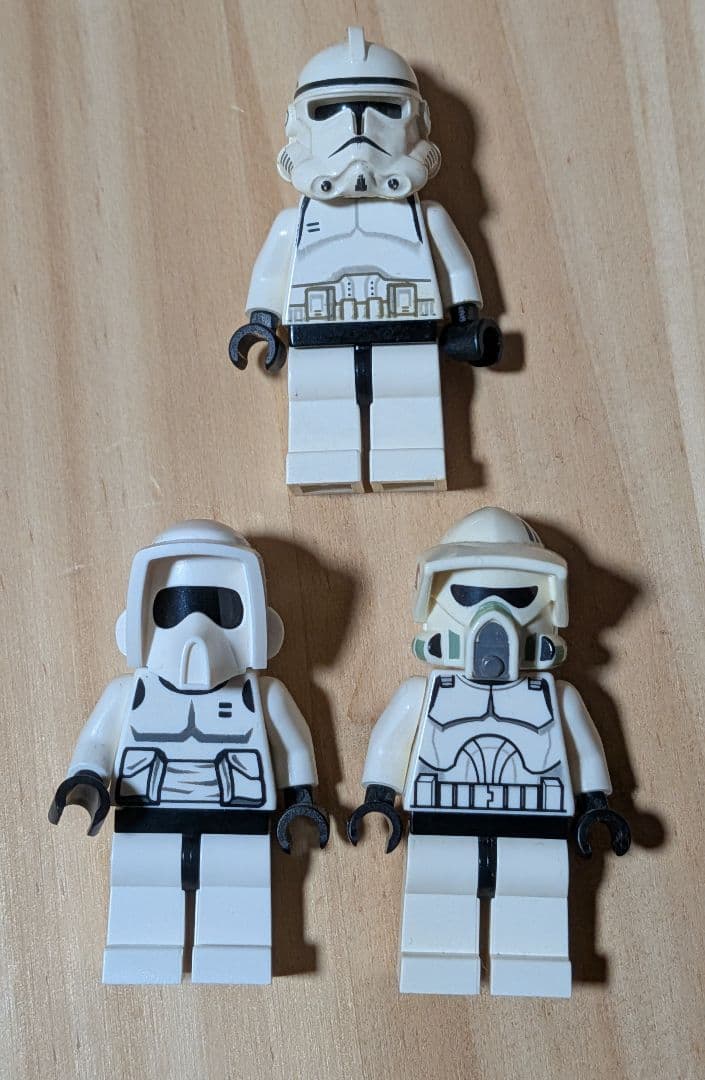 レゴ スターウォーズ ミニフィグ トルーパー 3体セットLEGO;没有明显的损伤或污渍