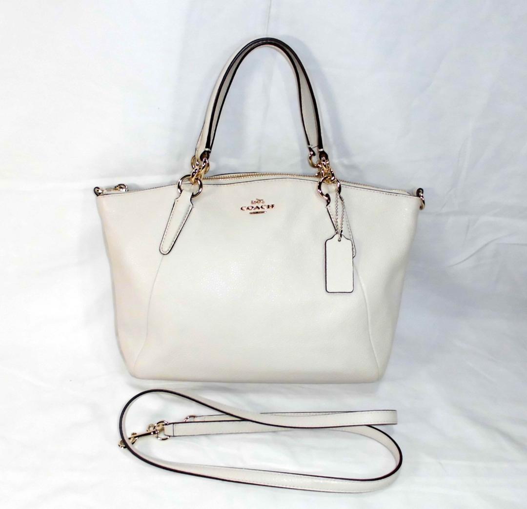COACH レザー 白 ハンドバッグ