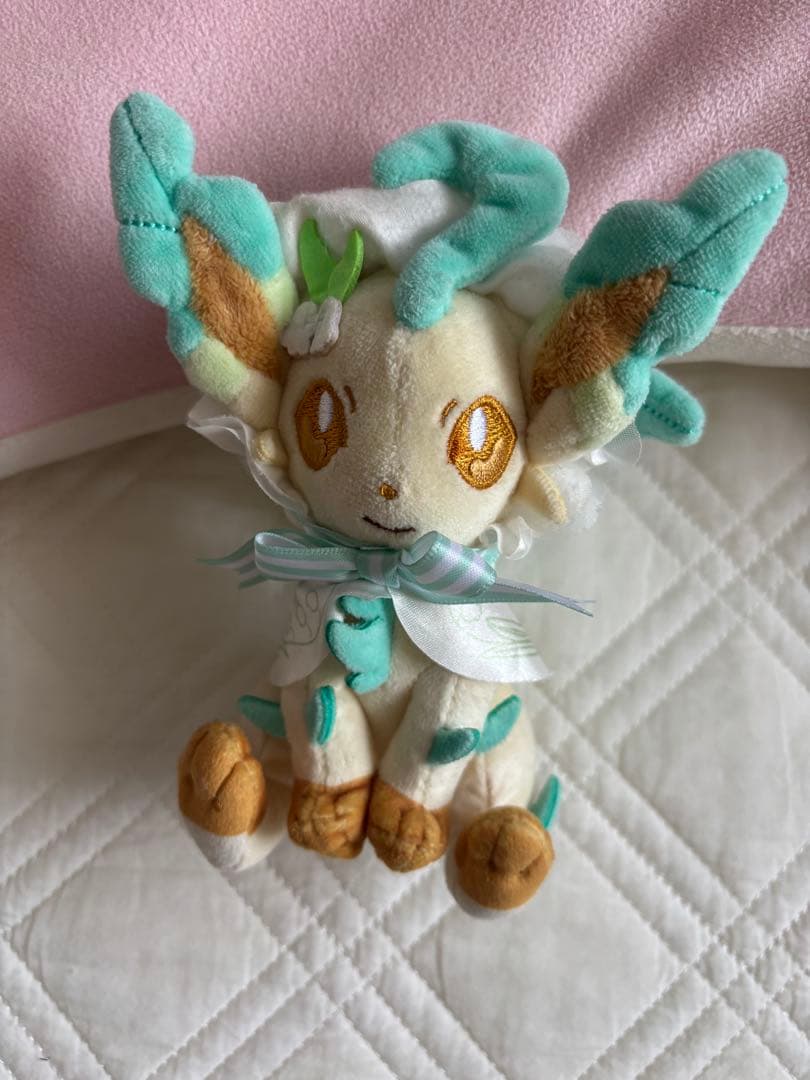 ポケモン　イースター　リーフィア　マスコット有些许损伤或污渍