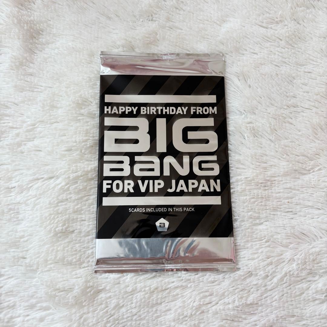 BIGBANG VIPJAPAN 誕生日カードセット没有明显的损伤或污渍