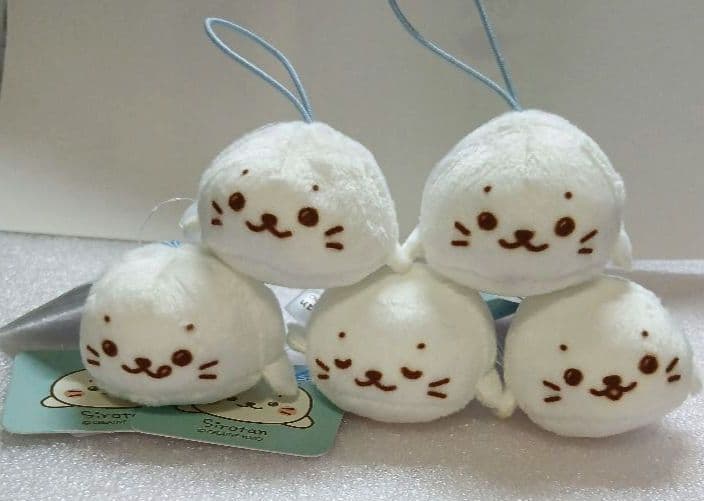 しろたん マスコット ぬいぐるみ 4種 5個セット