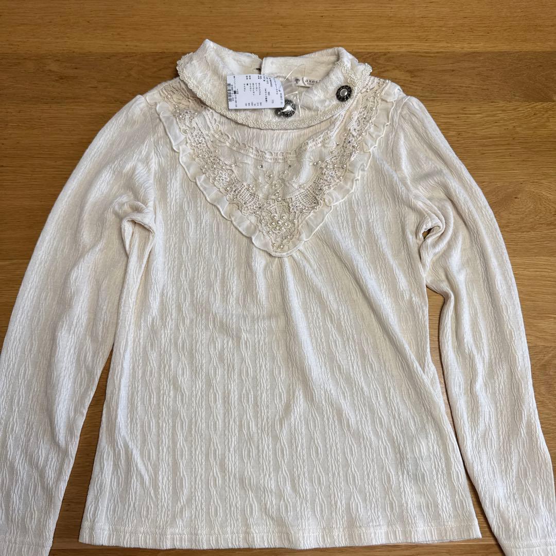 axes femme オフロールレースPO キナリ M 新品axes femme;未使用