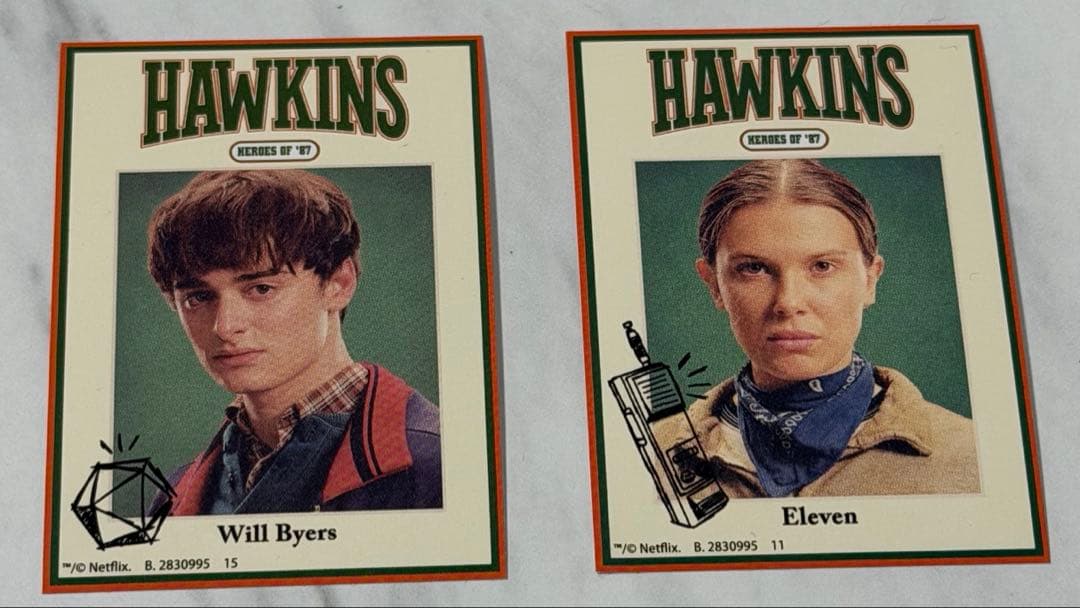 ストレンジャーシングス　スナック　エル　ウィル　ステッカーセット