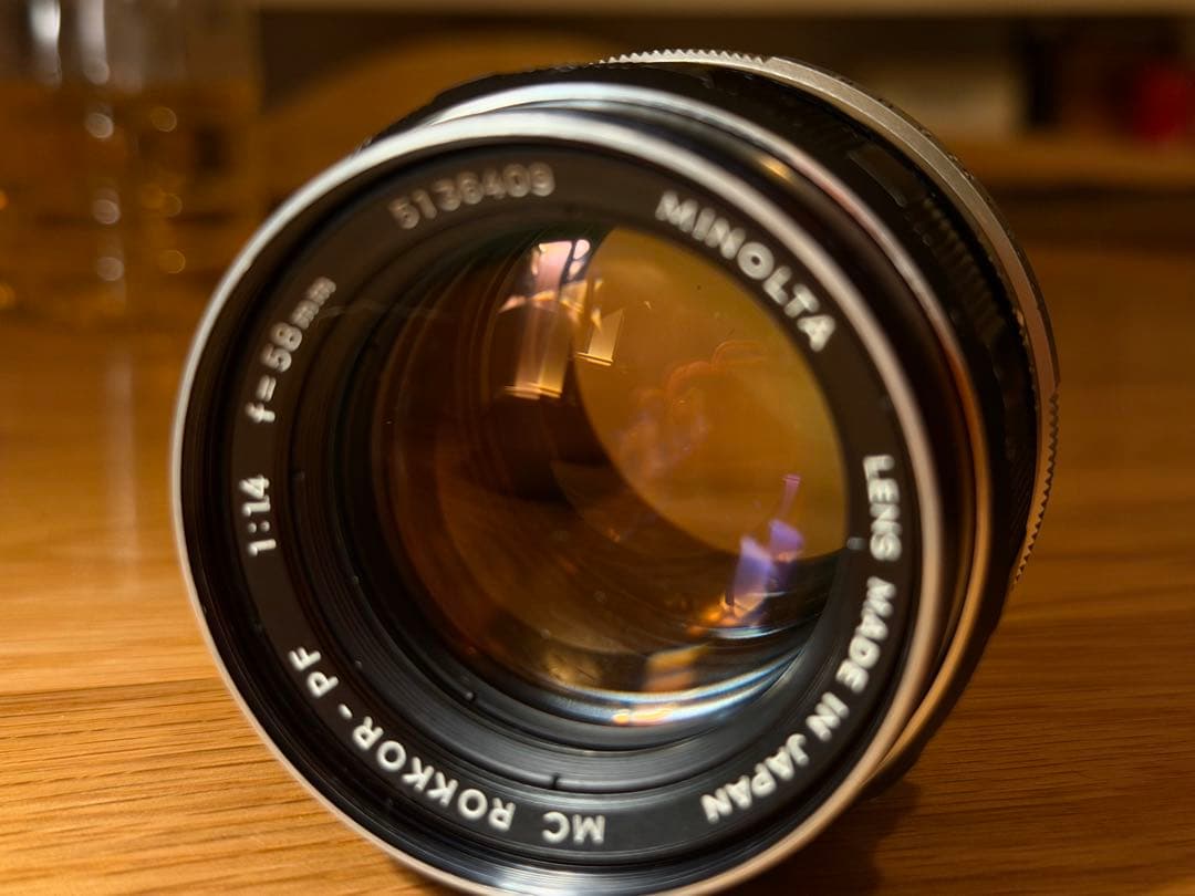 MINOLTA MC ROKKOR-PF 58mm f/1.4 作例ありMINOLTA;没有明显的损伤或污渍