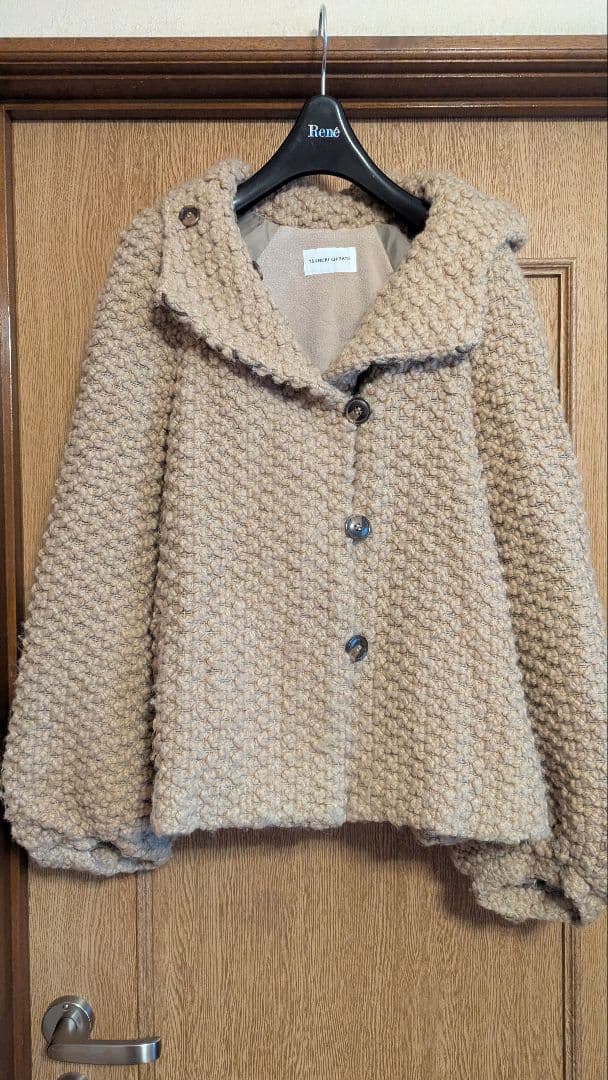 TSUMORI CHISATO　ツモリチサト　ポップコーンコート　ルネ　マカフィTSUMORI CHISATO;没有明显的损伤或污渍