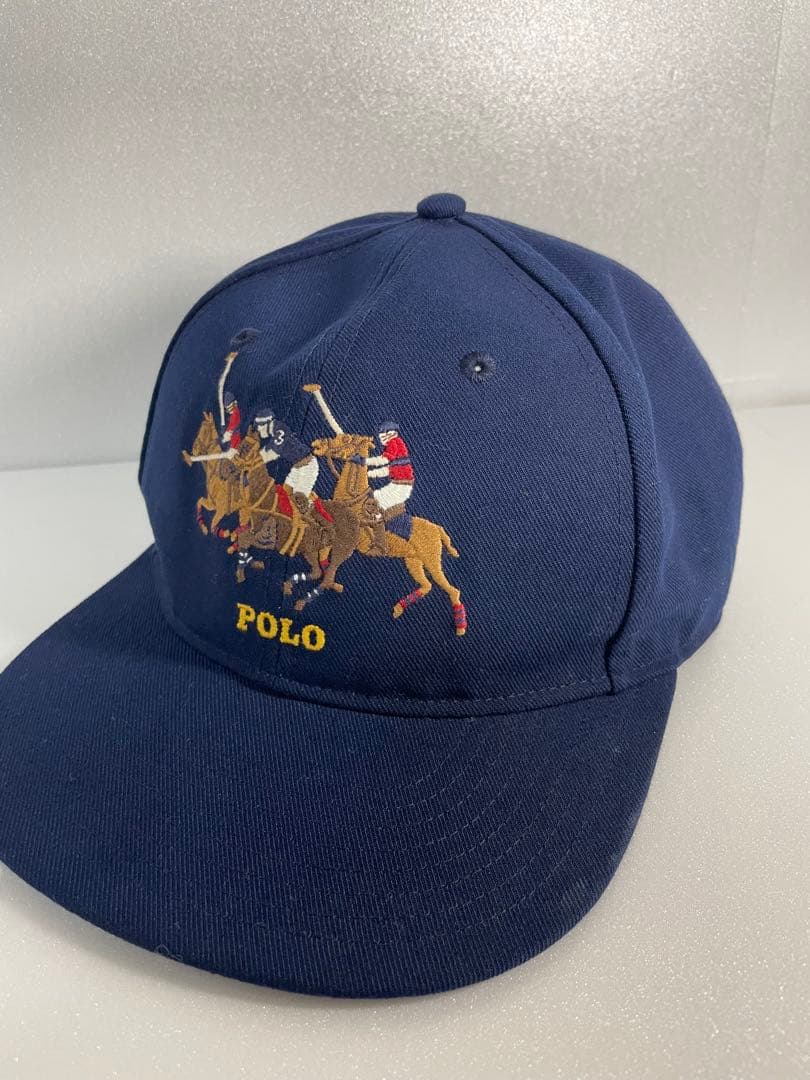 [状態良好！] POLO RALPH LAUREN トリプルポニー￼CAPPOLO RALPH LAUREN;没有明显的损伤或污渍