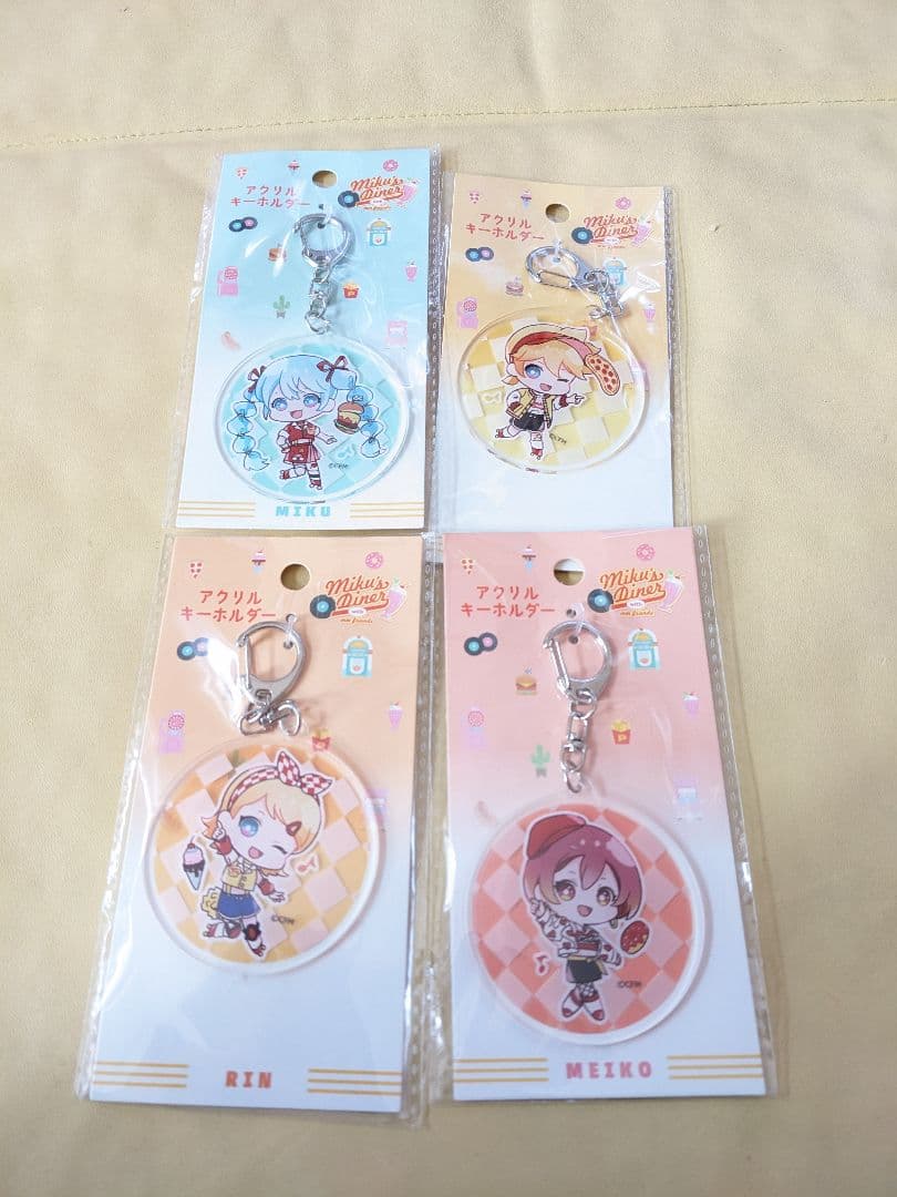 初音ミク、ダイナー柄、アクリルキーホルダー