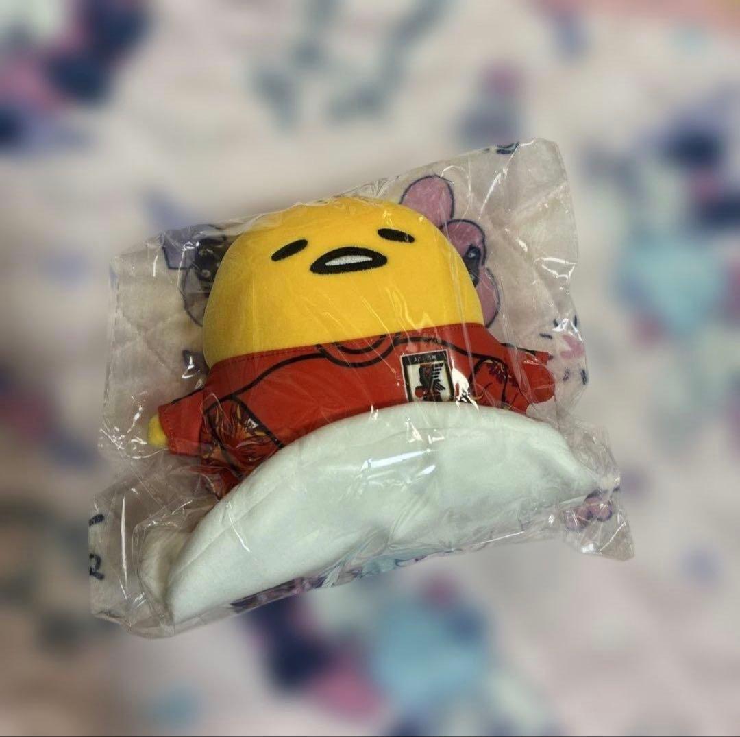 サンリオ　ぐでたま サッカー日本代表　むにゅぐるみ　ぬいぐるみ　キーパー未使用