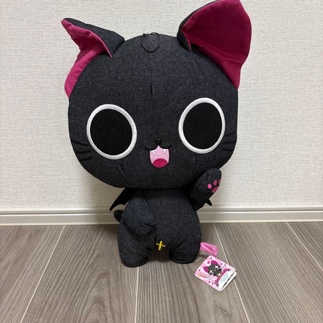 にゃんぱいあ BIGぬいぐるみ デニムver.没有明显的损伤或污渍