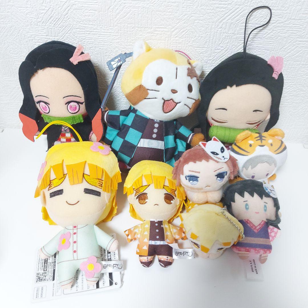 鬼滅の刃 ぬいぐるみ9セット没有明显的损伤或污渍