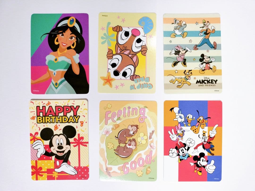 ディズニーストア じゃんけんカード ミッキー バースデー 誕生日　沼津など　6枚
