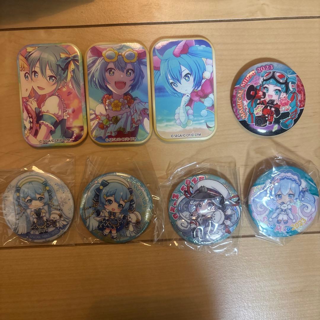 初音ミク 缶バッジ 8個セット まとめ売り