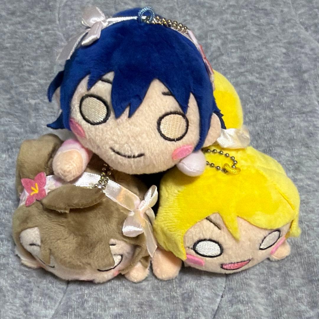 ラブライブ μ‘s ぬいぐるみ 寝そべり キーチェーンマスコット没有明显的损伤或污渍