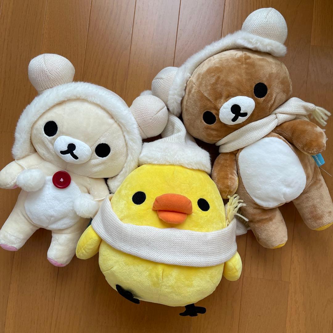 リラックマ　ホワイトウィンター　ぬいぐるみ　コリラックマ　クリスマス