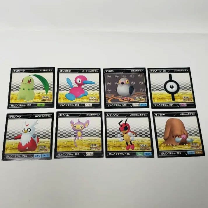 ポケモンキャラクターカード8枚セット没有明显的损伤或污渍
