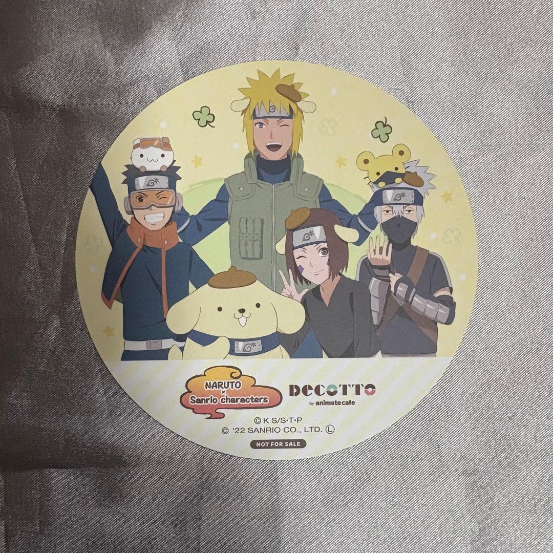 NARUTO サンリオ　ミナト班　コースター　カカシ　リン　オビト　ミナト