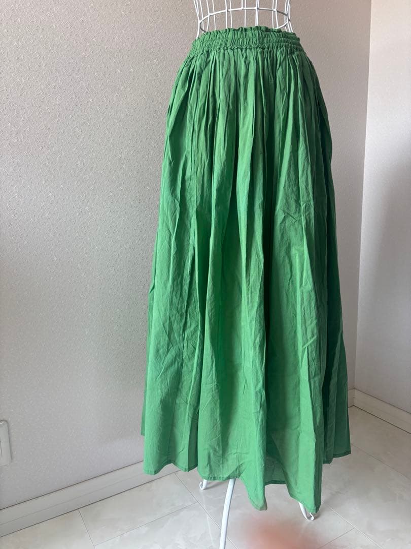 coca グリーン フレアスカート