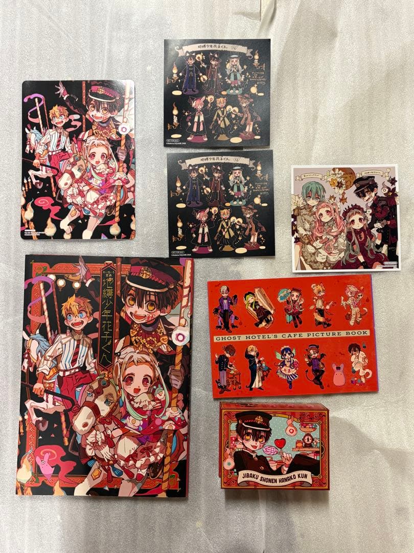 あいだいろ画集 地縛少年花子くん　イラストカード、小物入れセット接近未使用