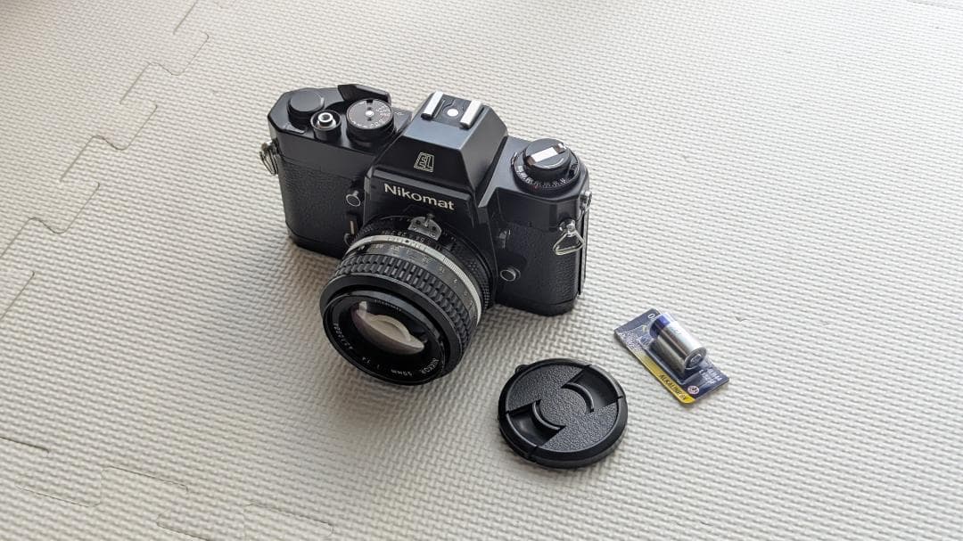 美品 NIKON Nikomat EL モルト新品交換済・50mm・電池２個NIKOMAT;没有明显的损伤或污渍
