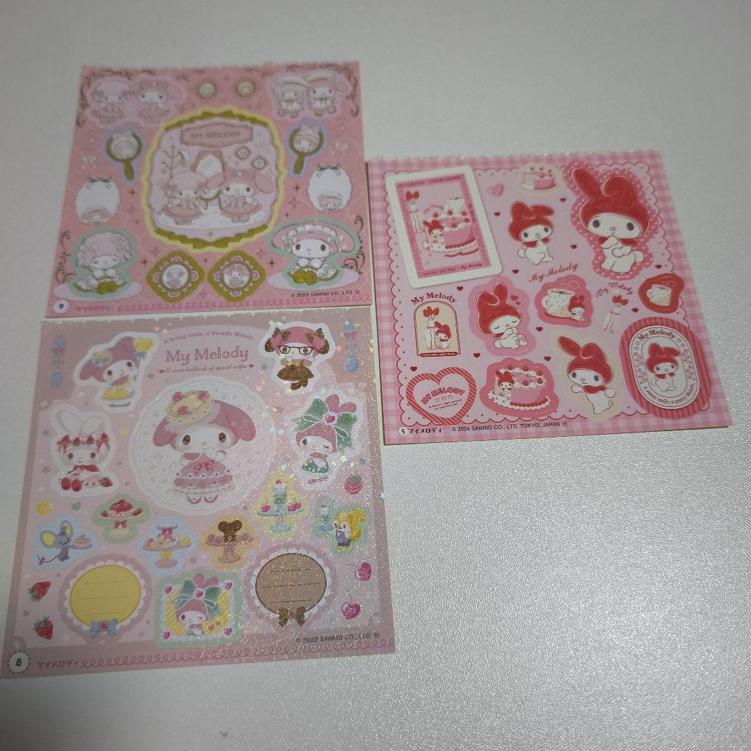 My Melody デコレーションシール 3シートセット