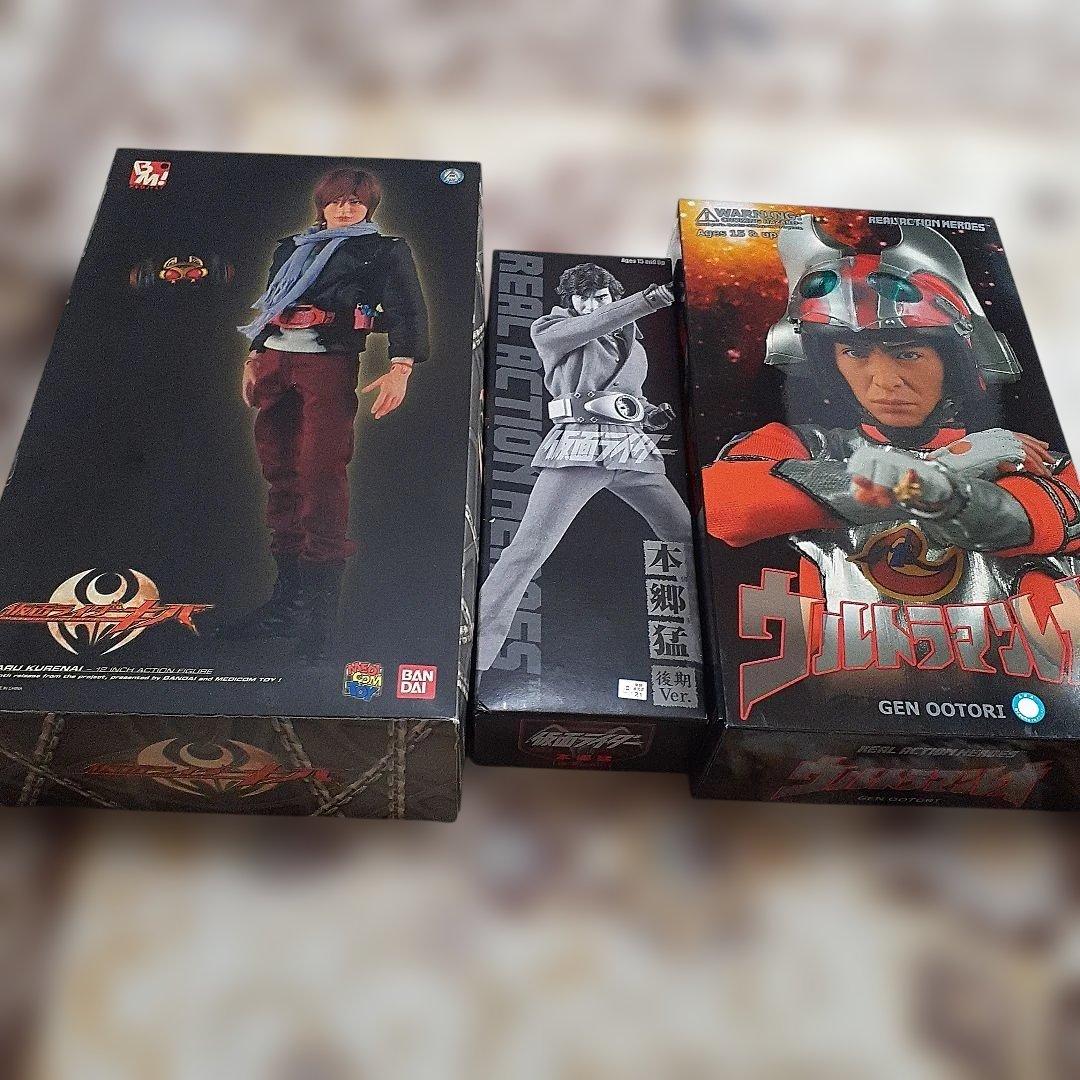 rah本郷猛&おおとりゲン&PBM紅渡セットMEDICOM TOY;有损伤或污渍