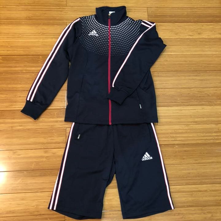 【adidas】アディダスジャージ上下＊M＊ドット＊UVケア＊CLIMALITE