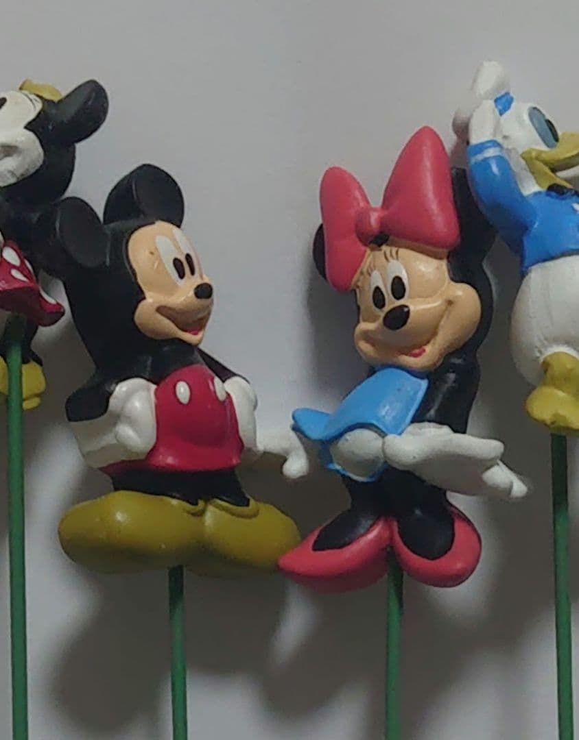 廃盤品 希少品 ディズニーキャラクター ガーデニング用ピック フィギュア 10体