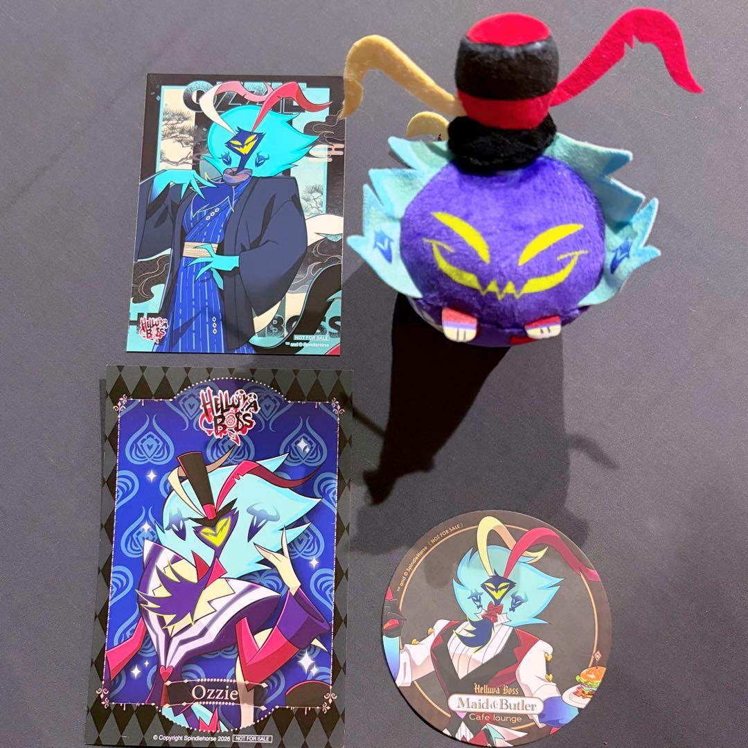 ヘルヴァボス オジー アスモデウス ナゲット コースターポストカード 4点未使用