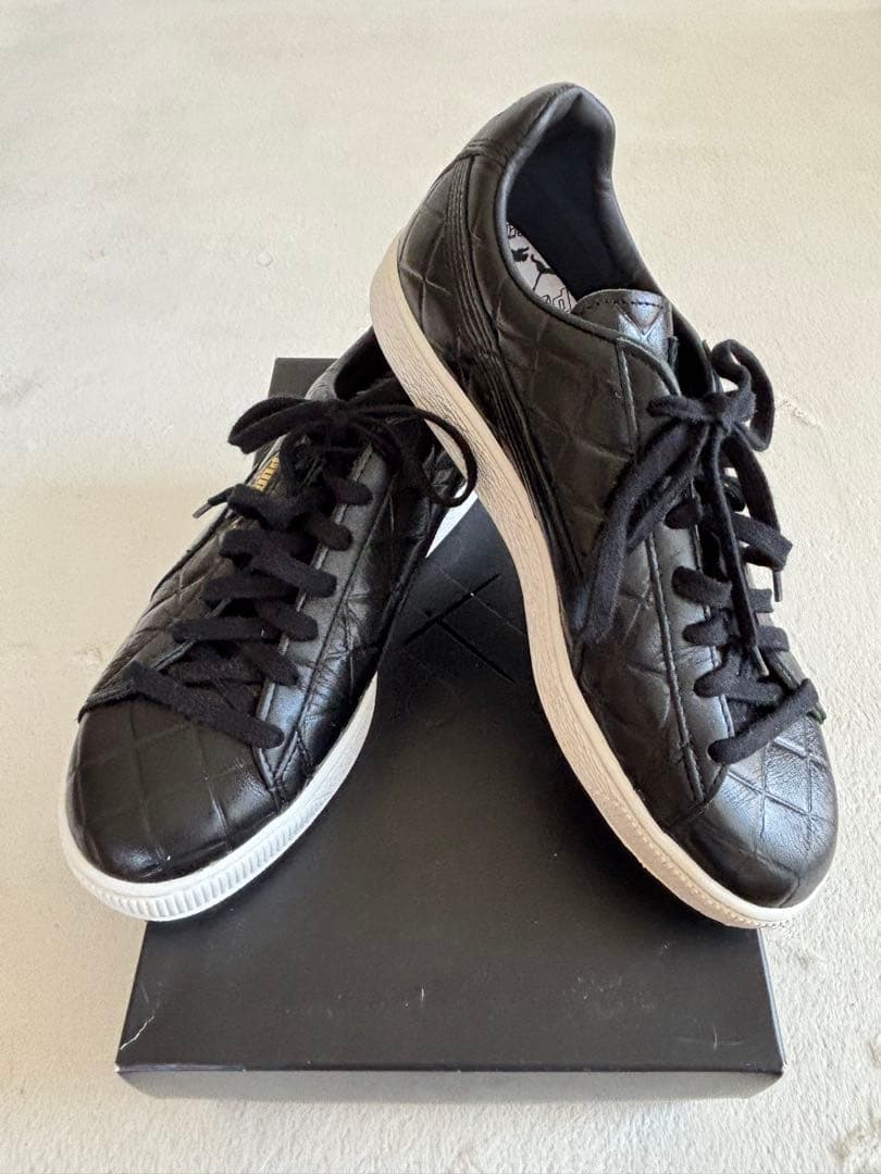 PUMA STATES MIJ キルティング ブラック 26.0cmPUMA;接近未使用